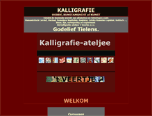 Tablet Screenshot of kalligrafie-veertje.be